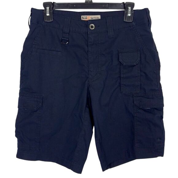 5.11 Tactical Taclite Ripstop Cargo Shorts Size 30 Blue Canvas Workwear Outdoor - Picture 1 of 7